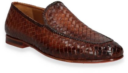 Melvin & Hamilton Herren-Slipper aus Leder 221220000003 (Mittelbraun)