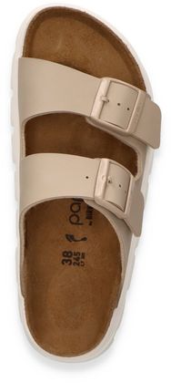 Birkenstock ARIZONA PAP CHUNKY Damen-Pantoletten 591301000003 (Beige/Braun)