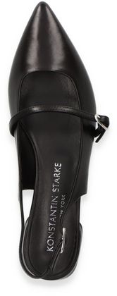 Konstantin Starke Damen-Slingpumps aus Leder 130001000011 (Schwarz)