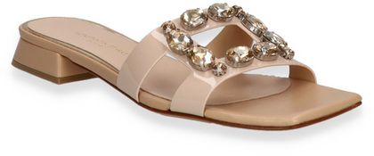 Konstantin Starke Damen-Pantoletten aus Leder 180303000001 (Beige)