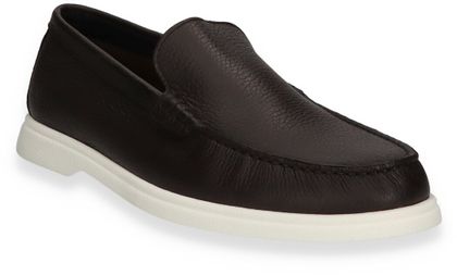 BOSS SIENNE Herren-Slipper aus Leder 226201000008 (Dunkelbraun)