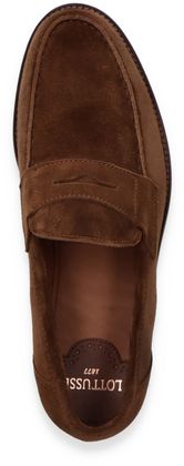 Lottusse Herren-Slipper aus Leder 221222000003 (Braun)