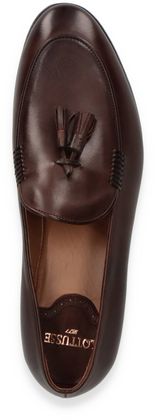 Lottusse Herren-Slipper aus Leder 221201000006 (Dunkelbraun)