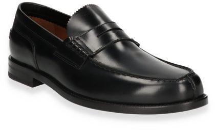 Lottusse Herren-Slipper aus Leder 221001000015 (Schwarz)