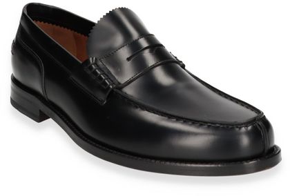 Lottusse Herren-Slipper aus Leder 221001000015 (Schwarz)