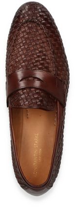 Konstantin Starke Herren-Slipper aus Leder 221220000002 (Brandy)
