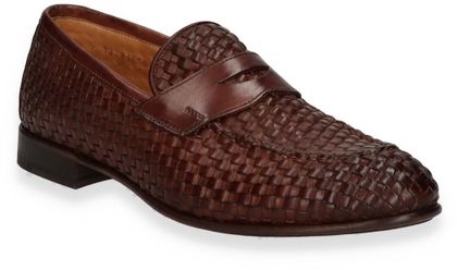 Konstantin Starke Herren-Slipper aus Leder 221220000002 (Brandy)