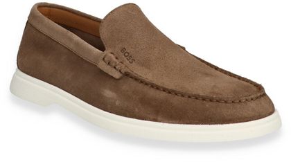 BOSS SIENNE Herren-Slipper aus Leder 226222000017 (Hellbraun)