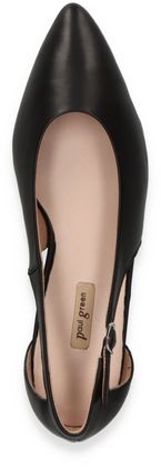 Paul Green Damen-Ballerinas aus Leder 103001000028 (Schwarz)