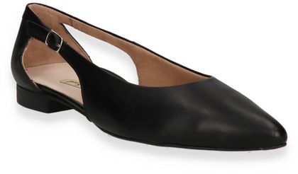 Paul Green Damen-Ballerinas aus Leder 103001000028 (Schwarz)
