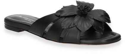 Konstantin Starke Damen-Pantolette aus Leder 180001000013 (Schwarz)