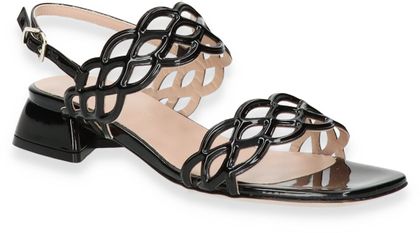 Konstantin Starke Damen-Sandalen aus Leder 184003000001 (Schwarz)