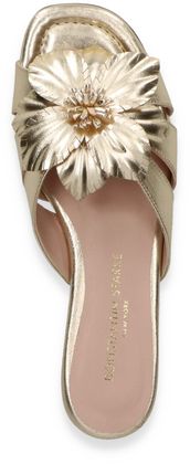 Konstantin Starke Damen-Pantolette aus Leder 180901000007 (Gold)