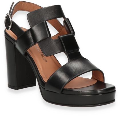 Konstantin Starke Damen-Sandaletten aus Leder 183001000007 (Schwarz)