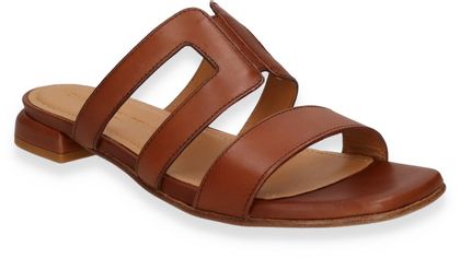 Konstantin Starke Damen-Pantoletten aus Leder 180201000000 (Mittelbraun)