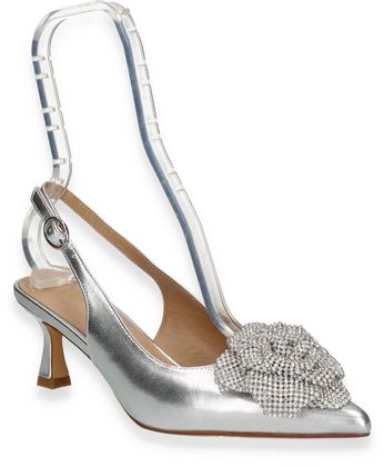 Eddie Rodriguez Damen-Slingpumps 131911000004 (Silber)