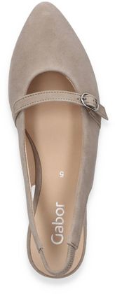 Gabor Damen-Slingpumps aus Leder 130302000003 (Beige)