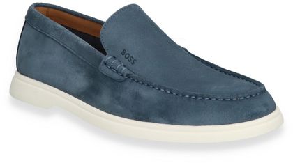 BOSS Herren-Slipper aus Leder 226142000006 (Blau)