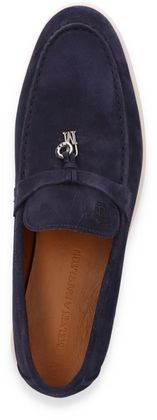 Melvin & Hamilton Herren-Slipper aus Leder 226102000023 (Dunkelblau)
