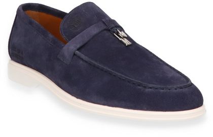 Melvin & Hamilton Herren-Slipper aus Leder 226102000023 (Dunkelblau)
