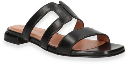 Konstantin Starke Damen-Pantoletten aus Leder 180001000011 (Schwarz)