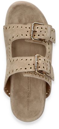 Kennel & Schmenger Damen-Pantoletten aus Leder 180302000004 (Beige)