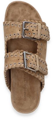 Kennel & Schmenger Damen-Pantoletten aus Leder 180302000003 (Beige)