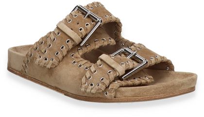 Kennel & Schmenger Damen-Pantoletten aus Leder 180302000003 (Beige)