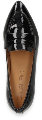 DI LAURO Ballerinas für Damen aus Leder 103003000008 (Schwarz)