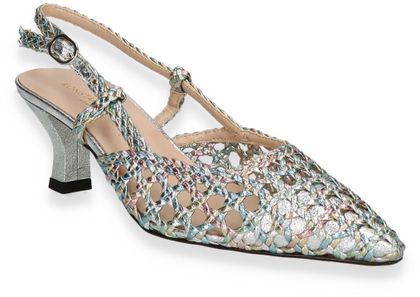 Konstantin Starke Damen-Slingpumps 131580000001 (Silber/Bunt)