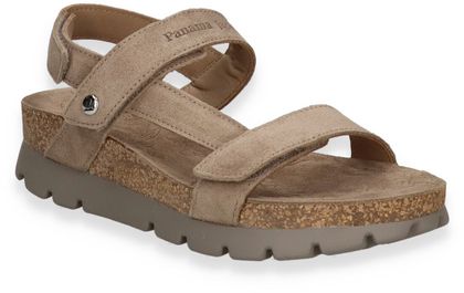 Panama Jack SELMA Damen-Sandalen aus Leder 184302000012 (Taupe)