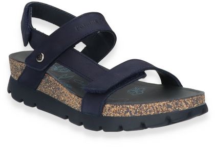 Panama Jack SELMA BASICS Damen-Sandalen aus Leder 184102000010 (Dunkelblau)