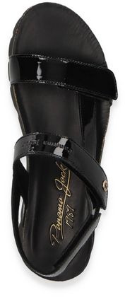 Panama Jack SELMA Damen-Sandalen aus Leder 184003000002 (Schwarz)