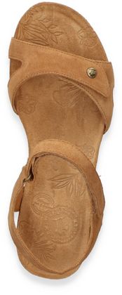 Panama Jack JULIA Damen-Wedges aus Leder 187222000000 (Hellbraun)