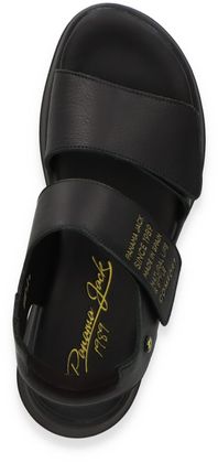 Panama Jack NOAH Damen-Sandalen aus Leder 183001000009 (Schwarz)