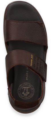 Panama Jack RUSSEL Herren-Sandalen aus Leder 282221000003 (Mittelbraun)