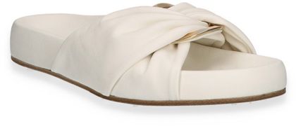 Kennel & Schmenger Damen-Pantoletten aus Leder 180701000007 (Weiß)