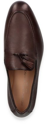 Konstantin Starke Herren-Slipper aus Leder 221201000007 (Dunkelbraun)