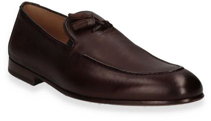 Konstantin Starke Herren-Slipper aus Leder 221201000007 (Dunkelbraun)