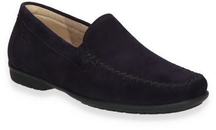 Sioux CORTIZIA Damen-Slipper mit Wechselfußbett 100102000024 (Dunkelblau)