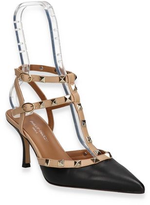 Phillip Hardy Damen-Slingpumps aus Leder 132081000000 (Schwarz/Bunt)