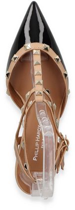 Phillip Hardy Damen-Slingpumps aus Leder 132003000000 (Schwarz)