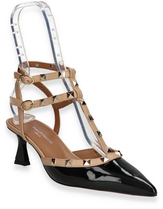 Phillip Hardy Damen-Slingpumps aus Leder 132003000000 (Schwarz)