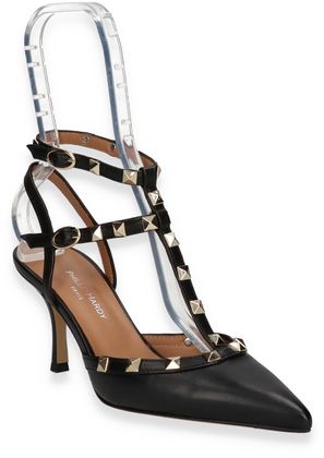 Phillip Hardy Damen-Slingpumps aus Leder 132001000004 (Schwarz)