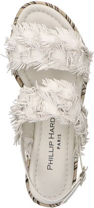 Phillip Hardy Damen-Sandalen aus Leder 184701000012 (Weiß)