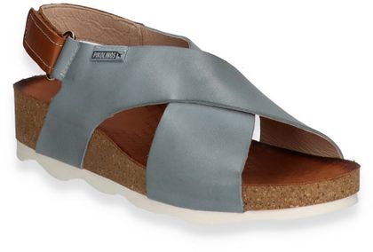 Pikolinos MAHON Damen-Sandalen aus Leder 184141000000 (Hellblau)