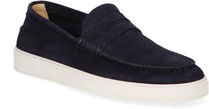 Blackstone Herren-Slipper aus Leder 226102000020 (Dunkelblau)