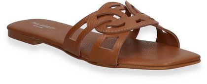 Paul Barritt Damen-Pantoletten aus Leder 180221000003 (Mittelbraun)