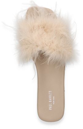 Paul Barritt Damen-Pantoletten 180306000000 (Cremeweiß)