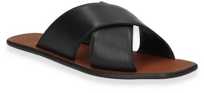 Paul Barrit Damen-Pantoletten aus Leder 180001000016 (Schwarz)